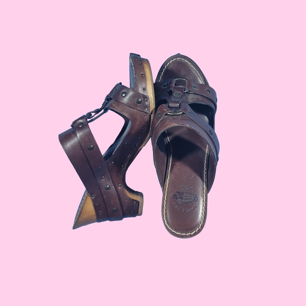 Brown Leather Women's Sandals